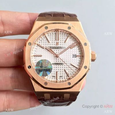 1:1 JF Factory Watch - Replica Audemars Piguet Royal Oak Rose Gold Men Watch
